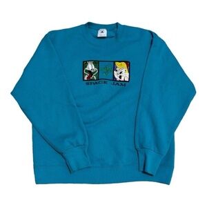 Vintage 1996 Delta Space Jam Tune Squad Crewneck Sweater Made In USA L